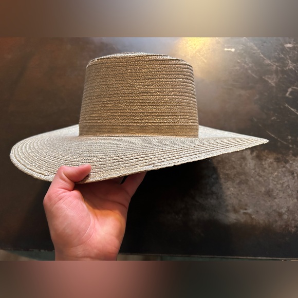 Janessa Leone Cameron Straw Hat Size Medium - Picture 5 of 8